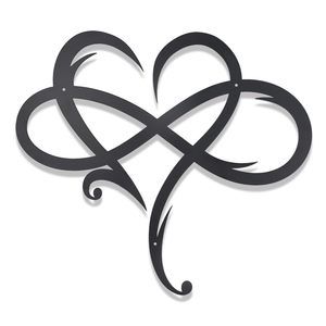 Infinity Heart Metal Wall Decor,infinity Heart Wall Decor For Room💙
